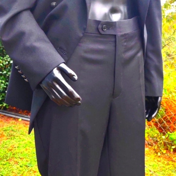 LANA MODA MEN'S PURE ITALIAN WOOL DOUBLE BREASTED LUXURY BLAZER - Picture 5 of 17